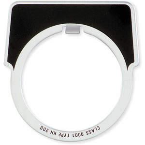 SCHNEIDER ELECTRIC 9001KN207 Legend Plate Reverse White/black | AF9GFE 2EM36