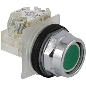 SCHNEIDER ELECTRIC 9001KR2GH13 Non-illuminated Push Button 30mm 1no/1nc Green | AG7DDQ 5FZK3