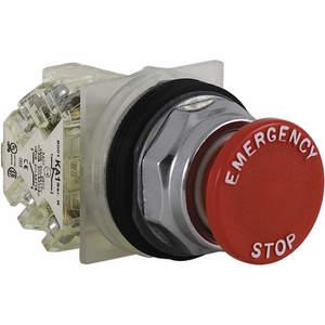 SCHNEIDER ELECTRIC 9001KR4R05H13 Unbeleuchteter Drucktaster 30 mm 1 Schließer/1 Öffner Rot | AG6QTC 45C506