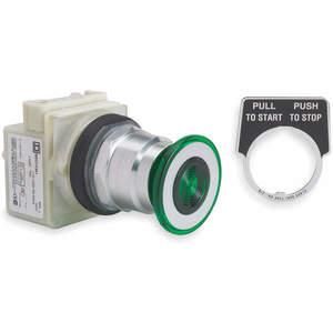 SCHNEIDER ELECTRIC 9001KR9P1G Illuminated Push Button Operator 30mm Green | AF9GGW 2EN46