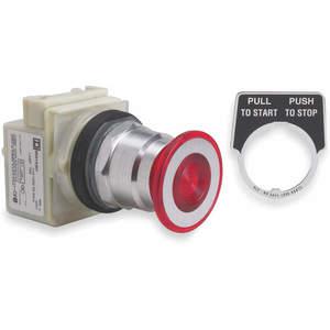 SCHNEIDER ELECTRIC 9001KR8P1R Non-illuminated Push Button Operator 30mm Red | AF9GGP 2EN40