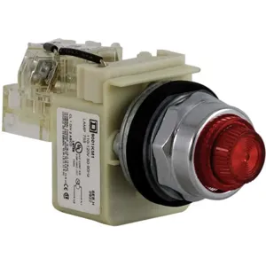 SCHNEIDER ELECTRIC 9001KT1R31 Push - Test Pilot Light Red Incandescent | AG6QUT 45C553