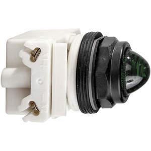SCHNEIDER ELECTRIC 9001SKP38G9 Pilot Light Incandescent Green Domed Lens | AG6QXK 45C620
