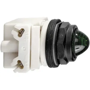 SCHNEIDER ELECTRIC 9001SKP38G9 Pilot Light Incandescent Green Domed Lens | AG6QXK 45C620