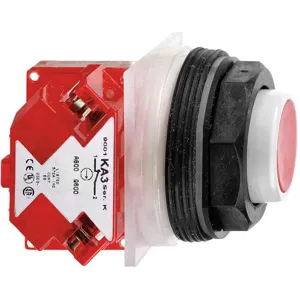 SCHNEIDER ELECTRIC 9001SKR3RH6 Non-illuminated Push Button 30mm Flush 1nc Red | AG7DFN 5FZT0