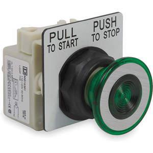 SCHNEIDER ELECTRIC 9001SKR9P1G Illuminated Push Button Operator 30mm Green | AF9JKZ 2NML1
