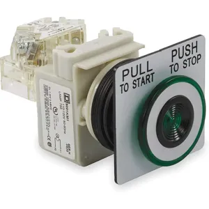 SCHNEIDER ELECTRIC 9001SKR9P1GH13 Illuminated Push Button 30mm 1no/1nc Green | AF9JLA 2NML2