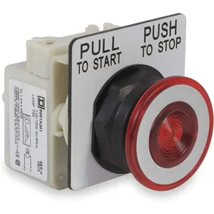 SCHNEIDER ELECTRIC 9001SKR9P1R Illuminated Push Button Operator 30mm Red | AF9JLB 2NML3