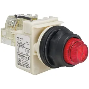 SCHNEIDER ELECTRIC 9001SKT35R31 Push - Test Pilot Light Red Incandescent | AG6RCZ 45J190