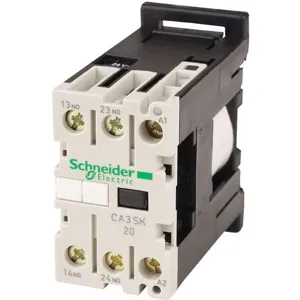 SCHNEIDER ELECTRIC CA3SK20BD IEC Control Relay 2NO 24VDC 10A | AH2QLQ 2VLK8