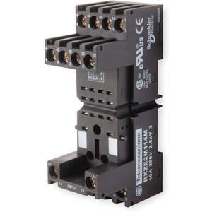SCHNEIDER ELECTRIC RXZE2M114M Relay Socket, 14 Pin, 4 P, 10 A, 250 V | AF6PZA 1XZV4