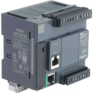 SCHNEIDER ELECTRIC TM221CE16R Controller 24VDC 4.17 Inch Height Ethernet Relay | AH4UZK 35LX38