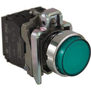 SCHNEIDER ELECTRIC XB4BW13B5 Illuminated Push Button 22mm 1no/1nc Green | AG6UUC 48K639