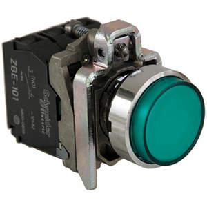 SCHNEIDER ELECTRIC XB4BW13G5 Illuminated Push Button 22mm 1no/1nc Green | AG6UUU 48K654