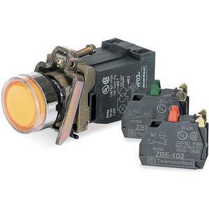 SCHNEIDER ELECTRIC XB4BW3565 Beleuchteter Drucktaster 22 mm 1 Schließer/1 Öffner Gelb | AG7ETR 6HL19