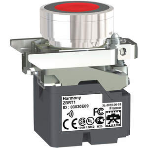 SCHNEIDER ELECTRIC ZB4RTA4 Drucktaster mit Sender Rot 22 mm | AF6FYY 12Z289