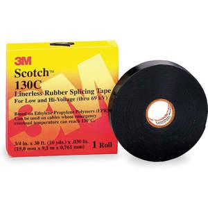SCOTCH 130C-3/4X30FT Splicing Tape 3/4 x 30 Feet 30 Mil Black | AB8WJJ 2A459
