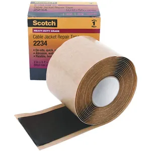 SCOTCH 2234 Mastic Tape 2 x 6 Feet 60 Mil Black Rubber | AD7EPW 4DYW8