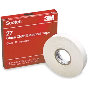 SCOTCH 27-1/2 Electrical Tape 1/2 x 66 Feet 7 Mil White | AB8WJF 2A456