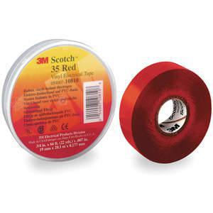 SCOTCH 35 3/4X66 RED Electrical Tape 3/4 Inch x 66 Feet 7 Mil Red | AB8WHR 2A229