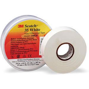 SCOTCH 35 3/4X66 WHITE Electrical Tape 3/4 x 66 Feet 7 Mil White | AB8WHQ 2A228