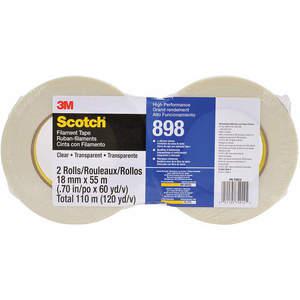 SCOTCH 898 Filament Tape 45/64 in x 60 yard PK2 | AG6WQL 49H653