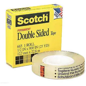 SCOTCH 665 Double Coated Tape 1 Inch x 108 Feet - Pack Of 36 | AB9HRC 2DEE7