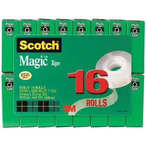 SCOTCH 810K16 Office Tape Matte Acetate Pk 16 | AF9ABP 29PL22