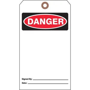 SEE ALL INDUSTRIES DTUF-G44 Danger Tag 7 x 4 Inch Black And Red/white - Pack Of 25 | AD2ZYE 3XCE9