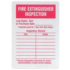 SEE ALL INDUSTRIES IL-FIRE Label Fire Inspection - Pack Of 25 | AF4HEN 8WZ69