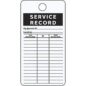 SEE ALL INDUSTRIES IL-SRDA Service Received Tag 4-1/4 x 3 Inch Black/white - Pack Of 25 | AF3PMF 8AJ73