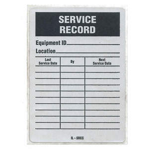 SEE ALL INDUSTRIES IL-SREC Service Received Tag 4-1/4 x 3 Inch Black/white - Pack Of 25 | AF4LNF 9AFC6