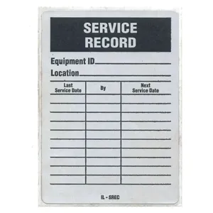 SEE ALL INDUSTRIES IL-SREC Service Received Tag 4-1/4 x 3 Inch Black/white - Pack Of 25 | AF4LNF 9AFC6