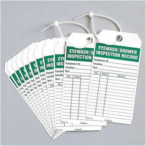 SEE ALL INDUSTRIES TUF-EYSH Eye Wash/sh Inspection Received Tag Aluminium - Pack Of 25 | AF4JEM 8Y394