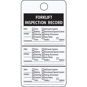 SEE ALL INDUSTRIES TUF-FORK Label Aluminium 5 x 3 Inch Forklift Tag - Pack Of 25 | AF4WMB 9MG60