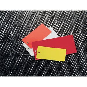 SEE ALL INDUSTRIES TUF-G01YW Blank Tag 2-3/4 x 1-3/8 Inch Yellow - Pack Of 25 | AF3PUP 8ANF5