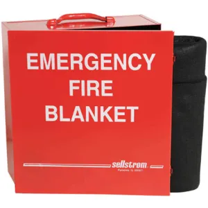 SELLSTROM S97456 Fire Blanket And Cabinet Carbon Felt | AE6QZQ 5UPX7