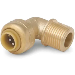 SHARKBITE U276LF Male Elbow Push Fitting 1/4 In | AA8NTY 19F907