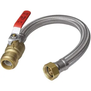 SHARKBITE U3088FLEX18BVLF Water Heater Flex Hose 3/4 Inch FNPT | AH7YBF 38EG44