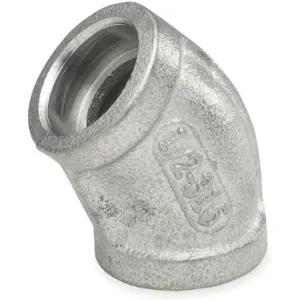 SHARON PIPING S5034F 012 Elbow 45 Degree 1 1/4 Inch 304 Stainless Steel 3000 Psi | AB2FTZ 1LUD3