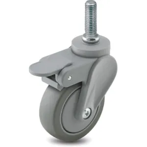 SHEPHERD CASTER PEC30637GR-TPU03(GG)B Swivel Stem Caster With Brake 3 Inch 120 Lb | AC8XMA 3ENR7