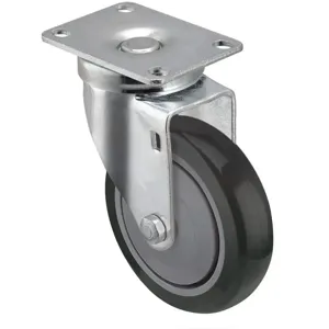 SHEPHERD CASTER PGS50120ZN-TPU22(GG) Swivel Plate Caster 315 Lb 5 Inch Diameter | AB9XGN 2G045