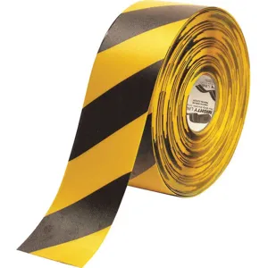 MIGHTY LINE 4RYCHEVRON Marking Tape Roll 4 Inch W 100 Feet Length | AF6DWC 9Y613