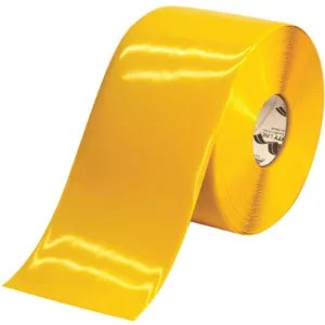 MIGHTY LINE 6RY Floor Marking Tape, 6 Width, Yellow, 100 ft Long | AF6DWE 9Y672