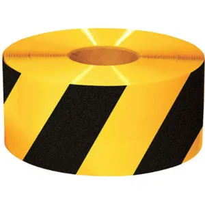 MIGHTY LINE 6RYCHEVRON Marking Tape Roll 6 Inch W 100 Feet Length | AF6EAW 9YH07