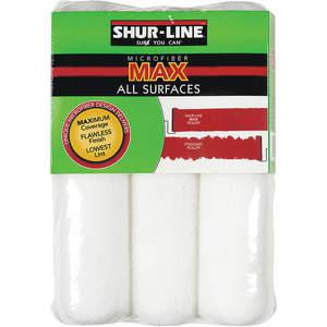 SHUR-LINE 1887203 Paint Roller Cover 9 Inch Length Microfiber PK3 | AH8WYR 39AN10
