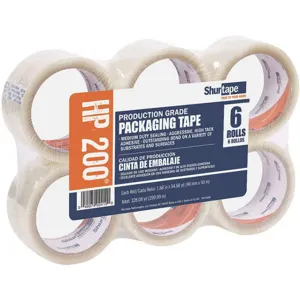 SHURTAPE HP 200 Carton Tape Clear 48mm x 50m - Pack of 36 | AB7XJK 24K326