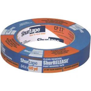 SHURTAPE CP 27 Masking Tape Blue 1 Inch x 60 Yard | AE8TGR 6FEN8