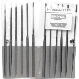 SIMONDS 83553100 Needle File Set 6-1/4 Inch Length 2 Cut Type | AH8GDX 38RK93