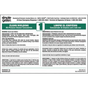 SIMPLE GREEN 9500001085972 Secondary Label Multicolor - Pack Of 10 | AB9ZDW 2GVP1